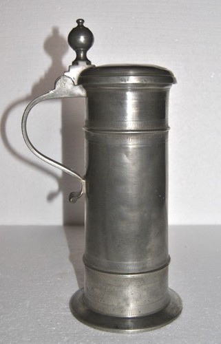Großer zinn bierkrug - zinn,