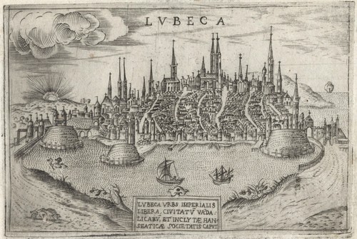 Antike landkarte lubeca - antike,