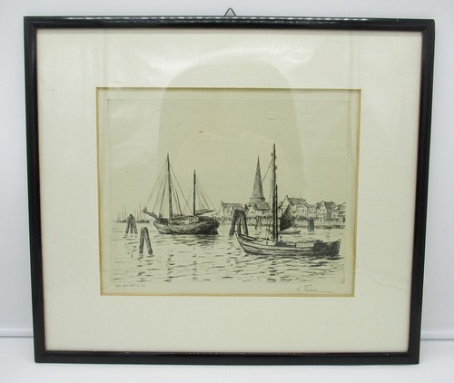 Leopold thieme radierung - thieme, /